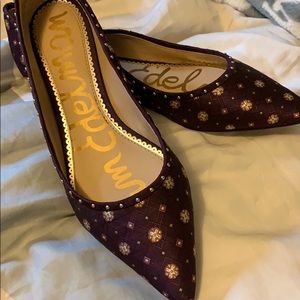 Sam Edelman pointy flats with embellished edges